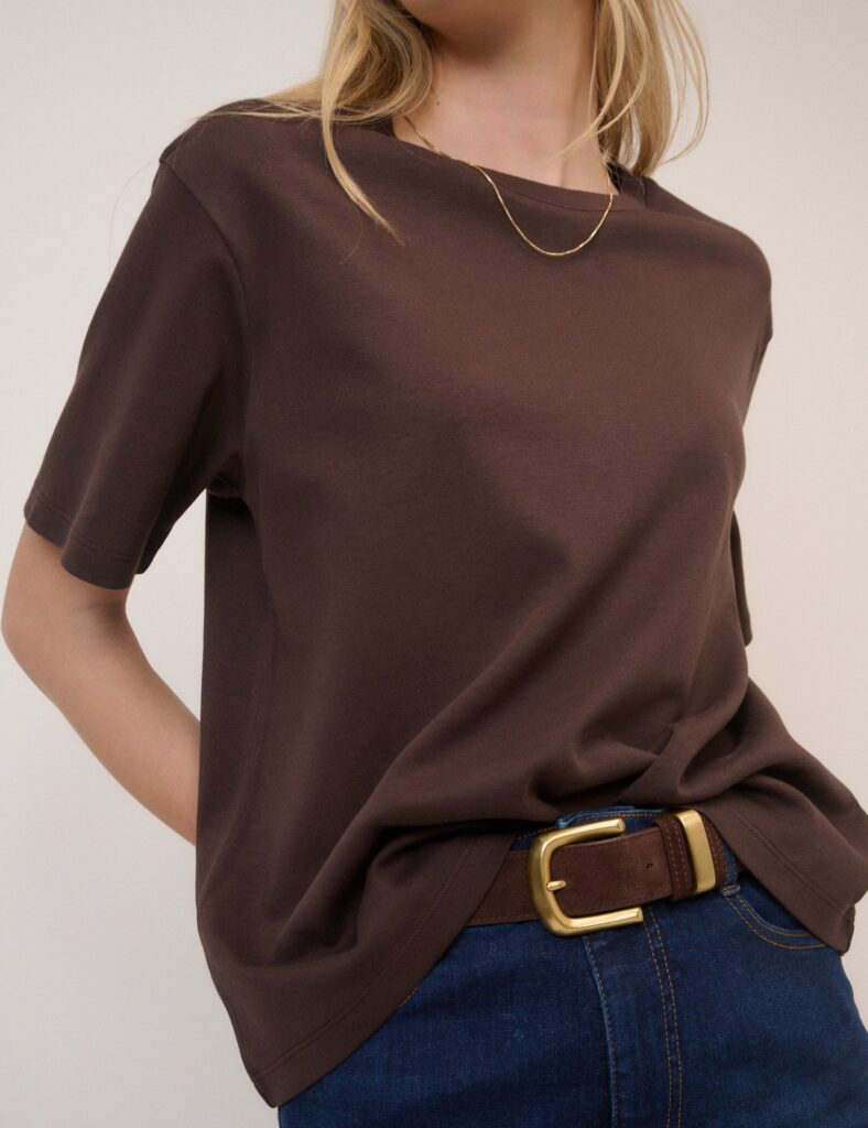 Chocolate Brown Boxy Fit Shirt