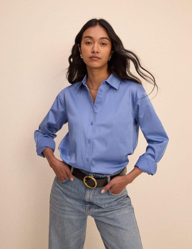 Relaxed Blue Relaxed Fit Shirt